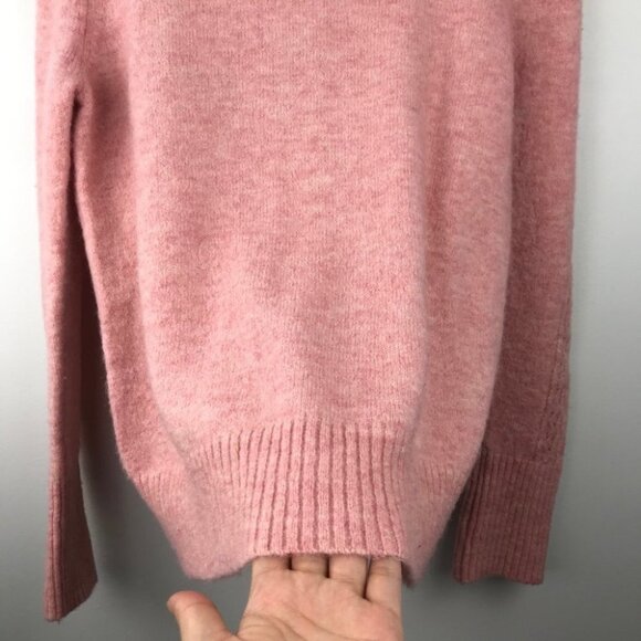 Cynthia Rowley  Coral Mock Neck long sleeve Wool Sweater Women size S - Picture 12 of 13